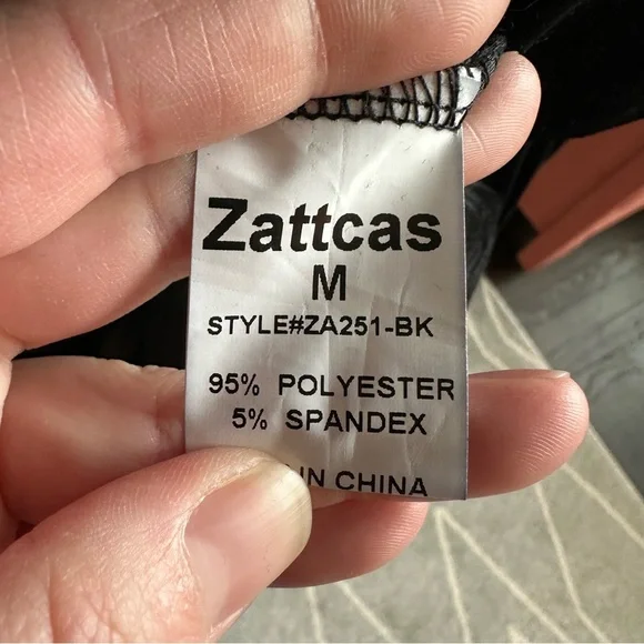 Zattcas Black Velvet Maxi Dress NWT - Picture 5 of 6